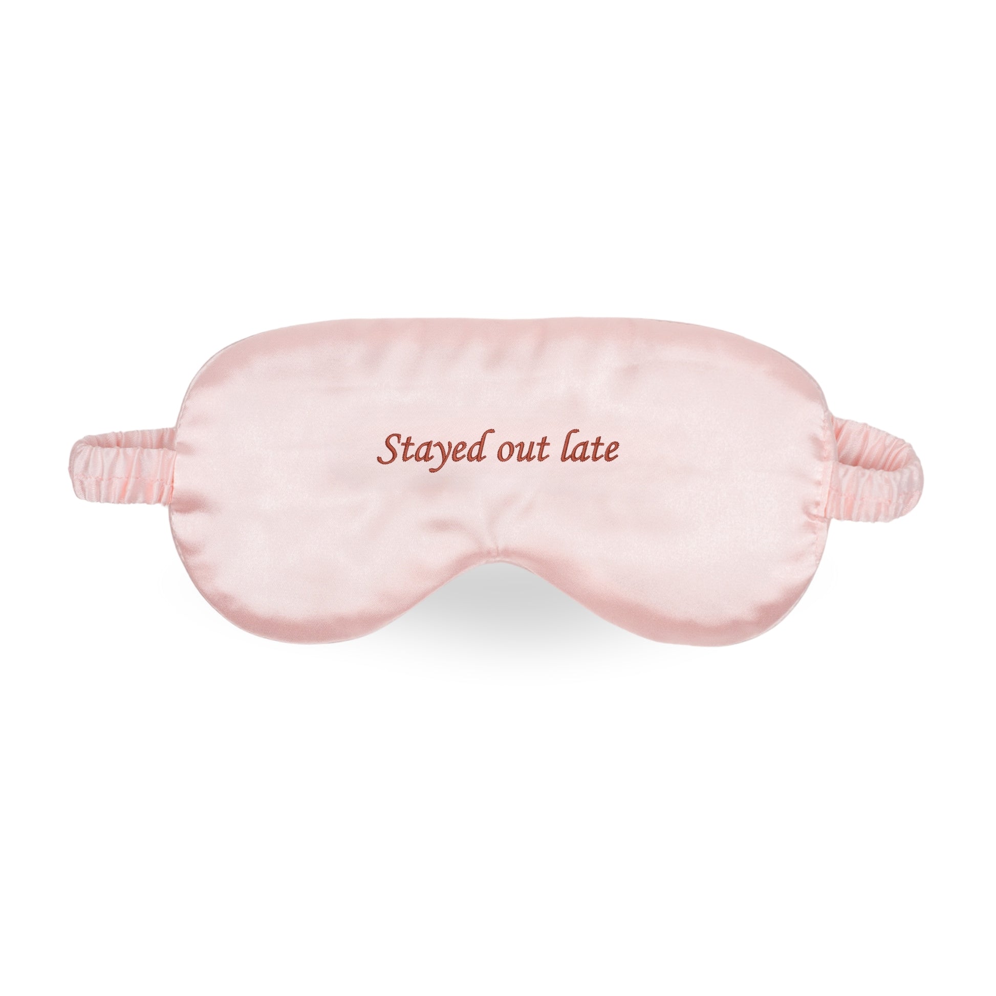 Pink Silk Eye Mask