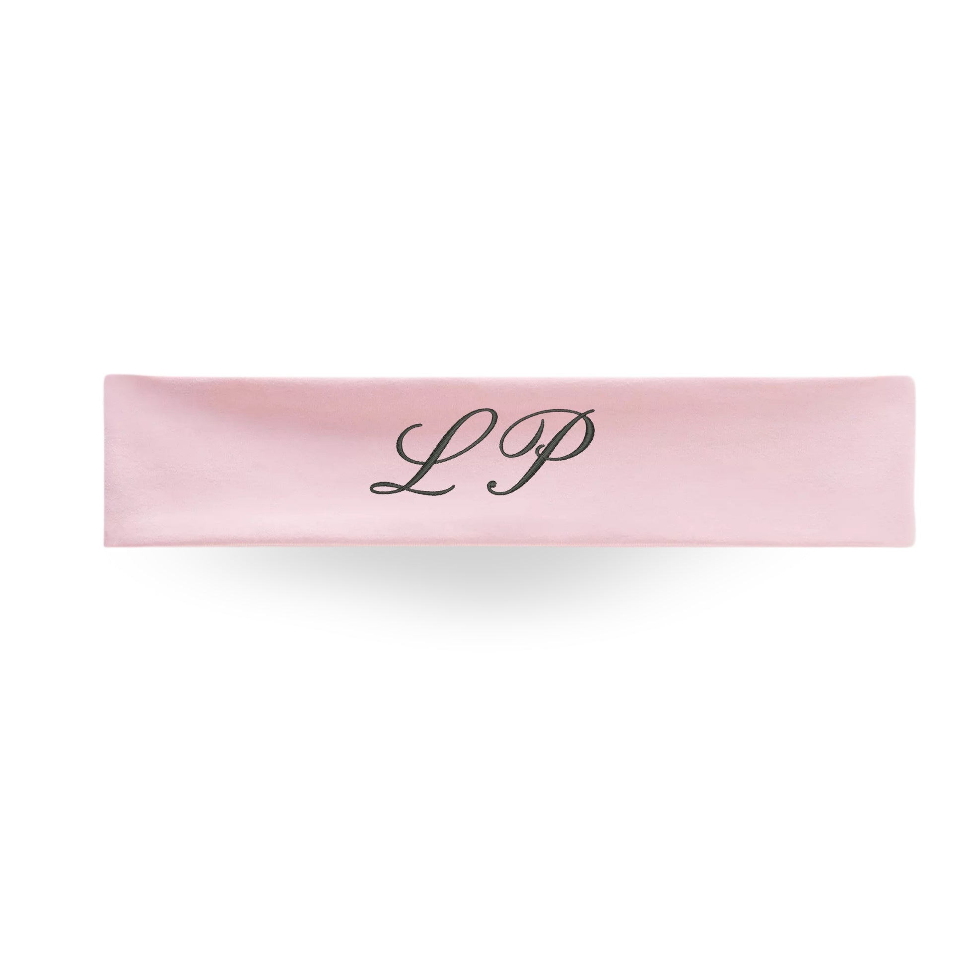 Pink Initial Stretch Headband