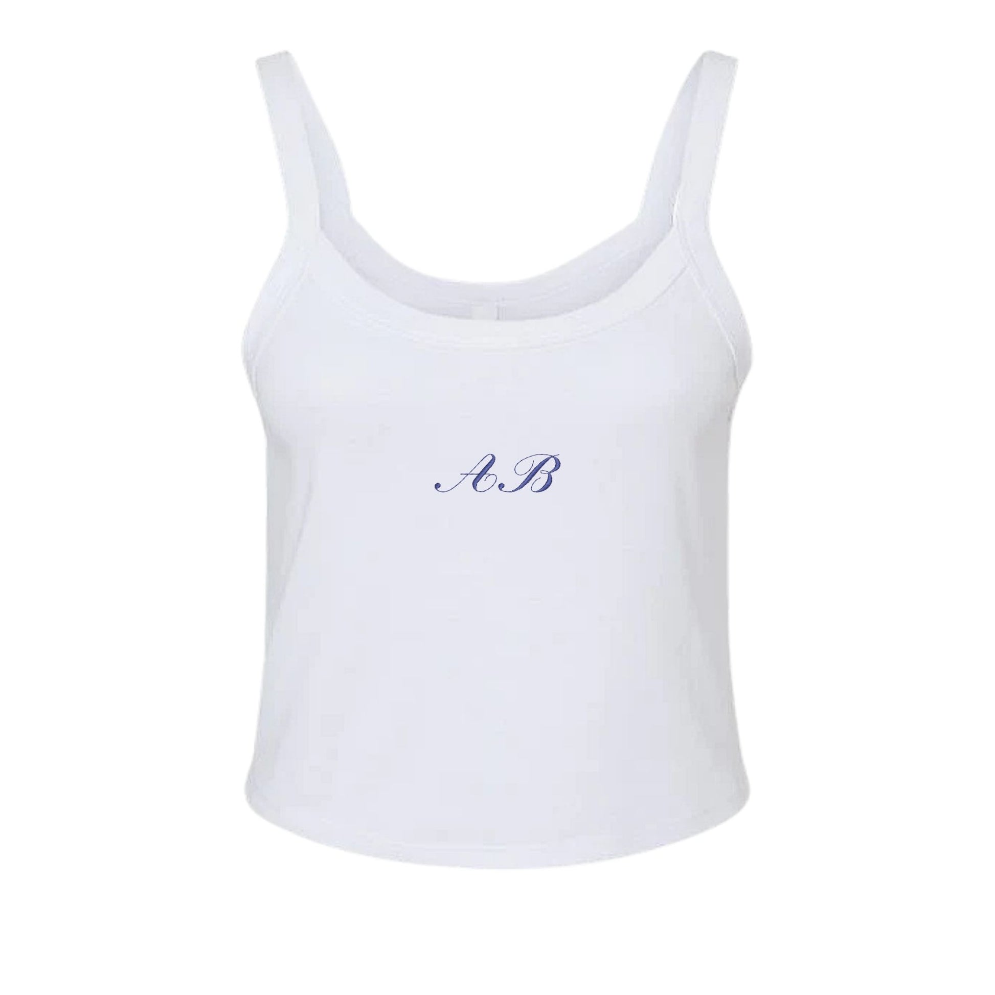 Ribbed Initial Tank Top