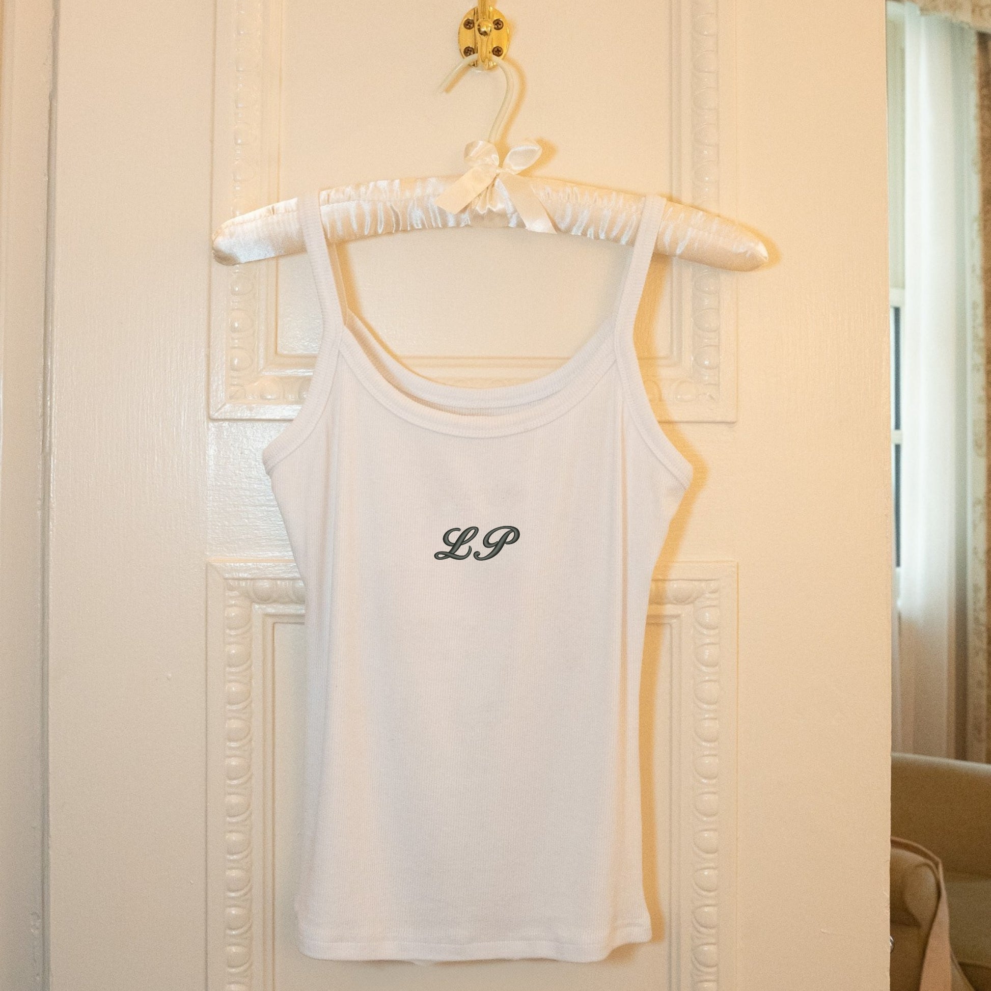 Ribbed Initial Tank Top