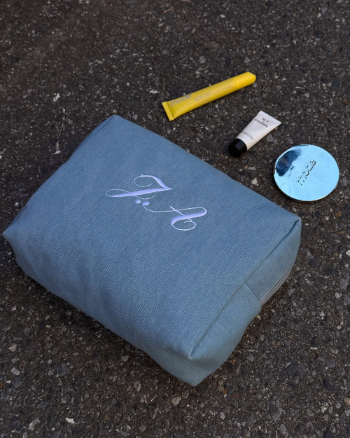Blue Monogram Denim Pouch