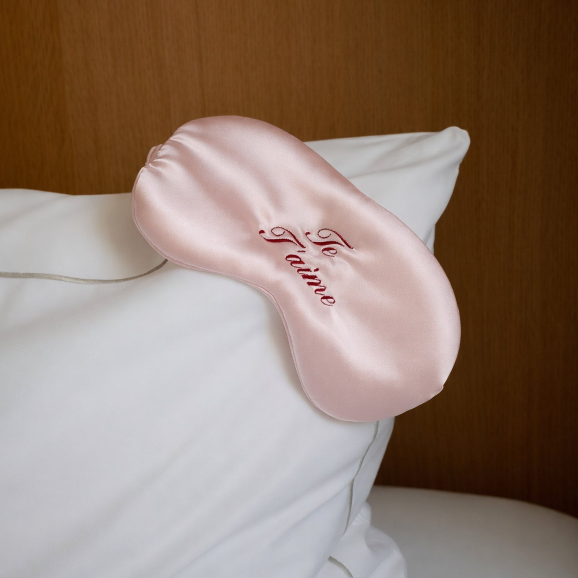 Pink Mulberry Silk Eye Mask