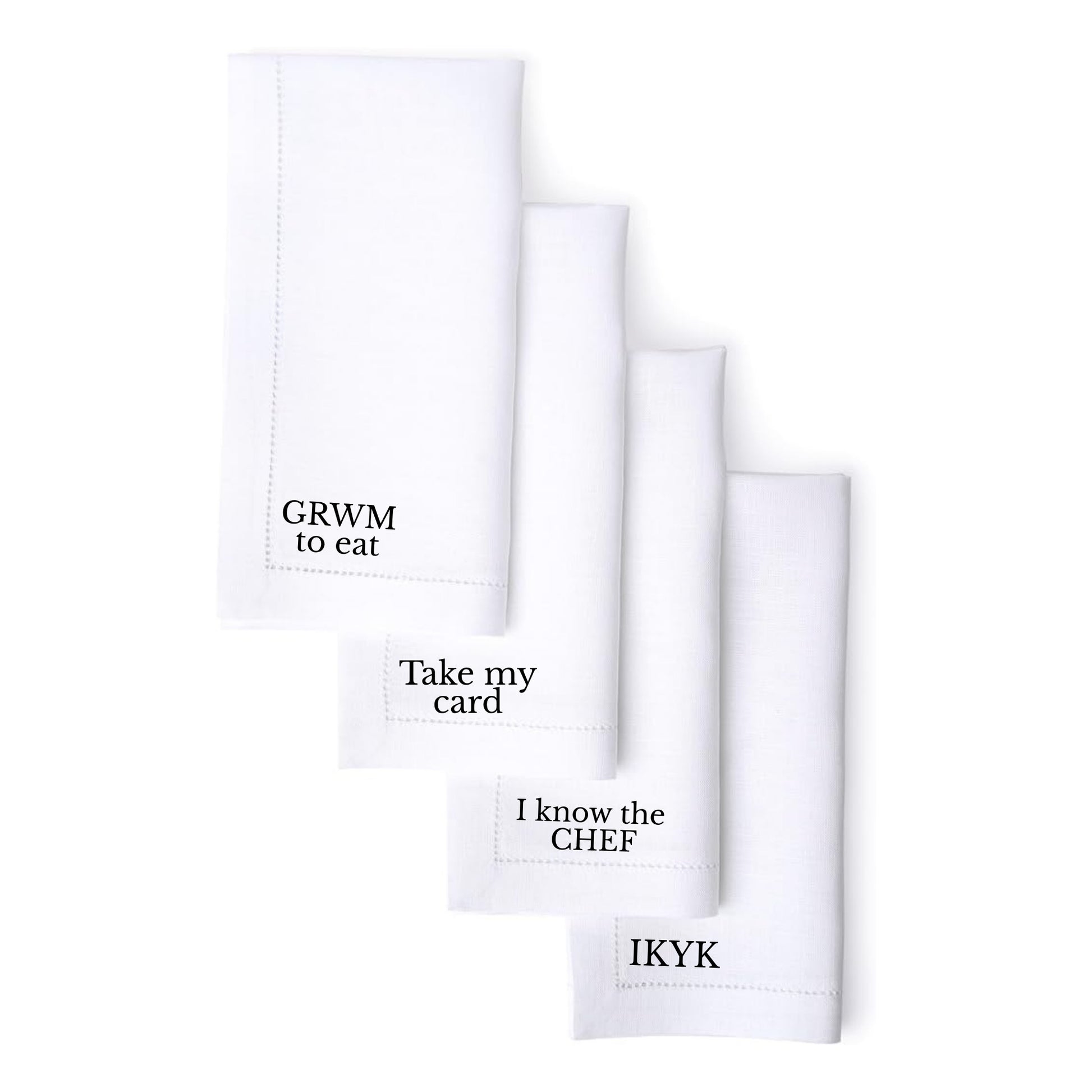 The Dinner Talk Napkins Set of 4