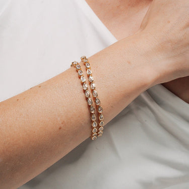 Almond Gold Tennis BraceletCuffsJullistJullistJullist