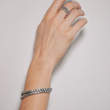 Baguette Silver Tennis BraceletCuffsJullistJullistJullist