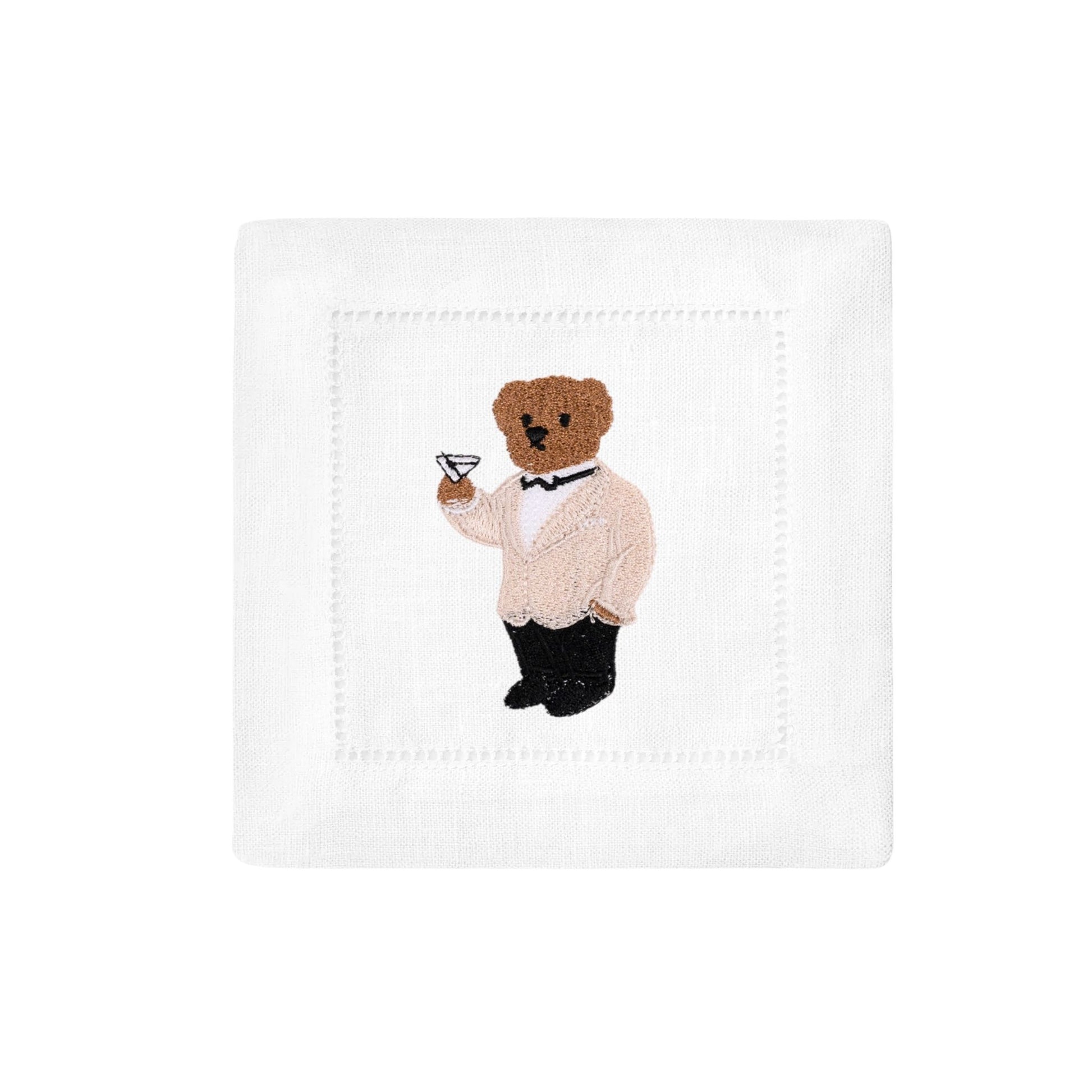Tux Bear Cocktail Napkin Set of 2