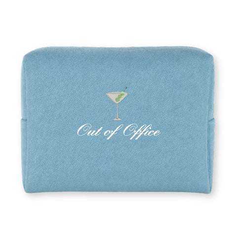 Blue Design Duo Denim Pouch