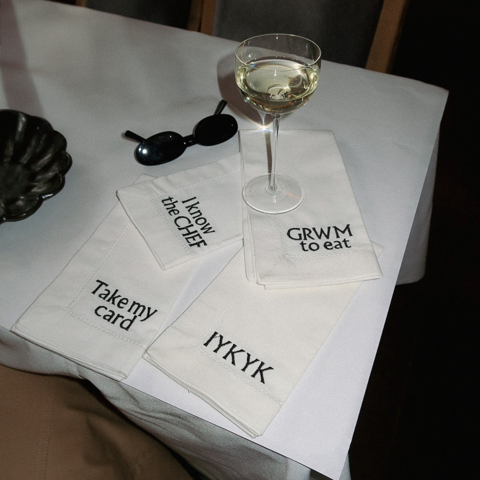 The Dinner Talk Napkins Set of 4