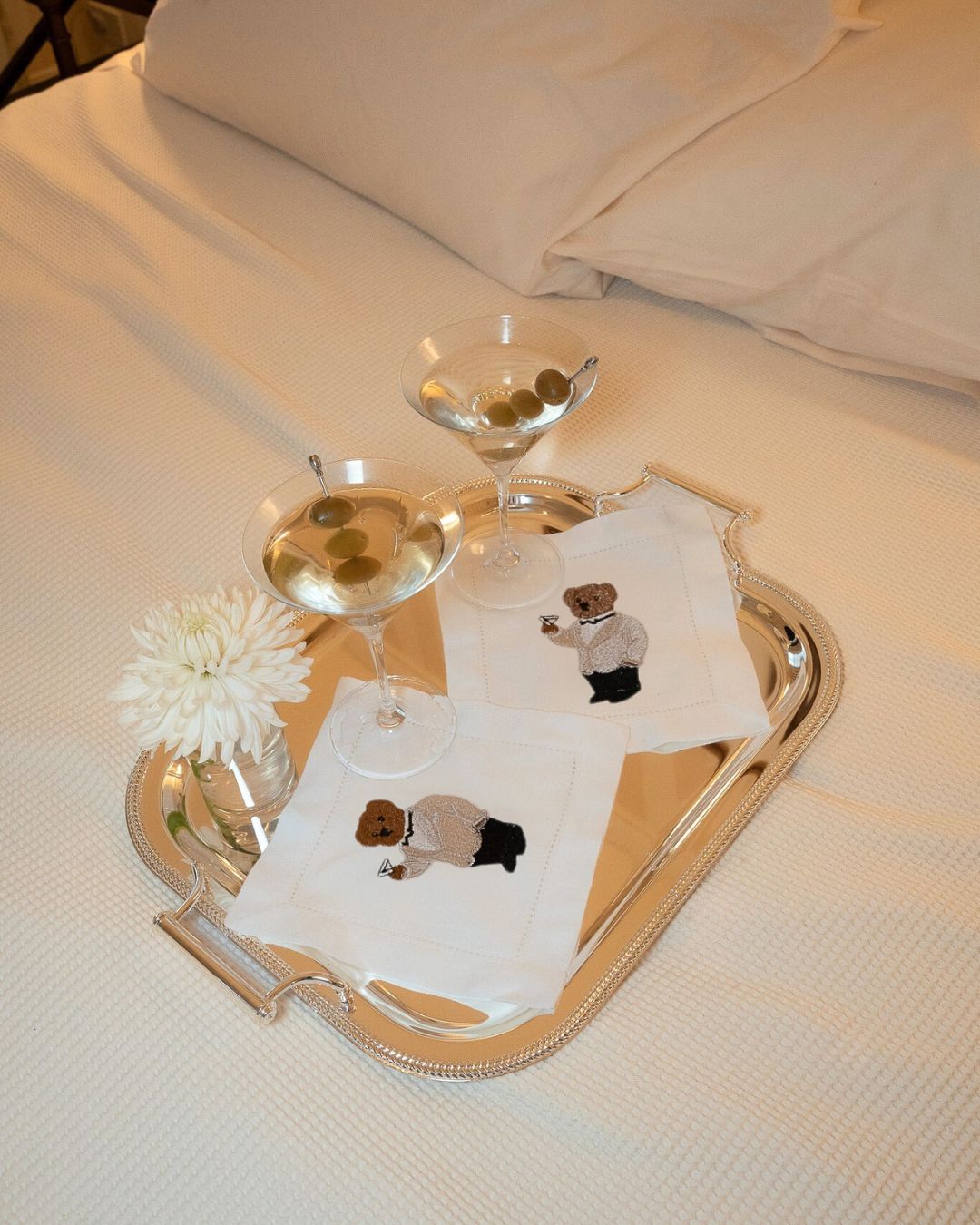 Tux Bear Cocktail Napkin Set of 2