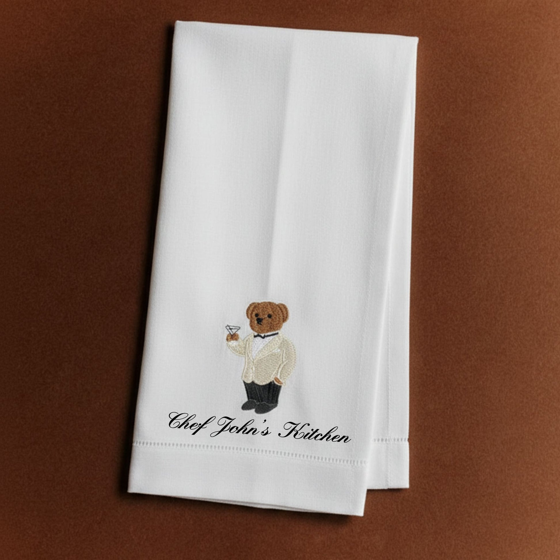 Tuxedo Bear Tea Towel